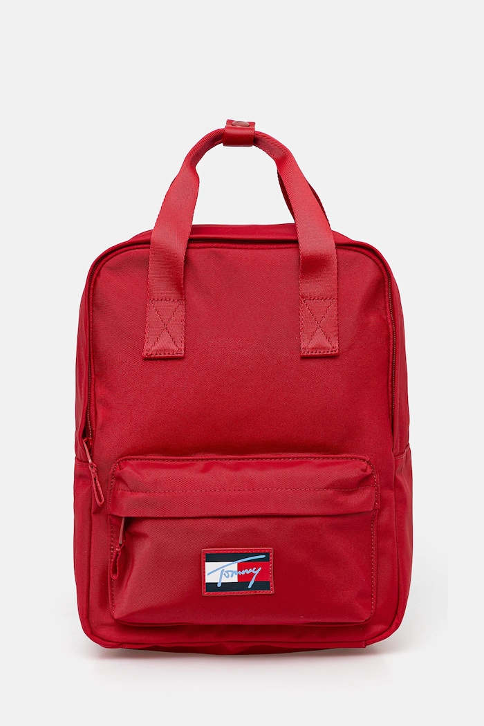 Dětský batoh Tommy Hilfiger hladký červená AU0AU02017.9BYA