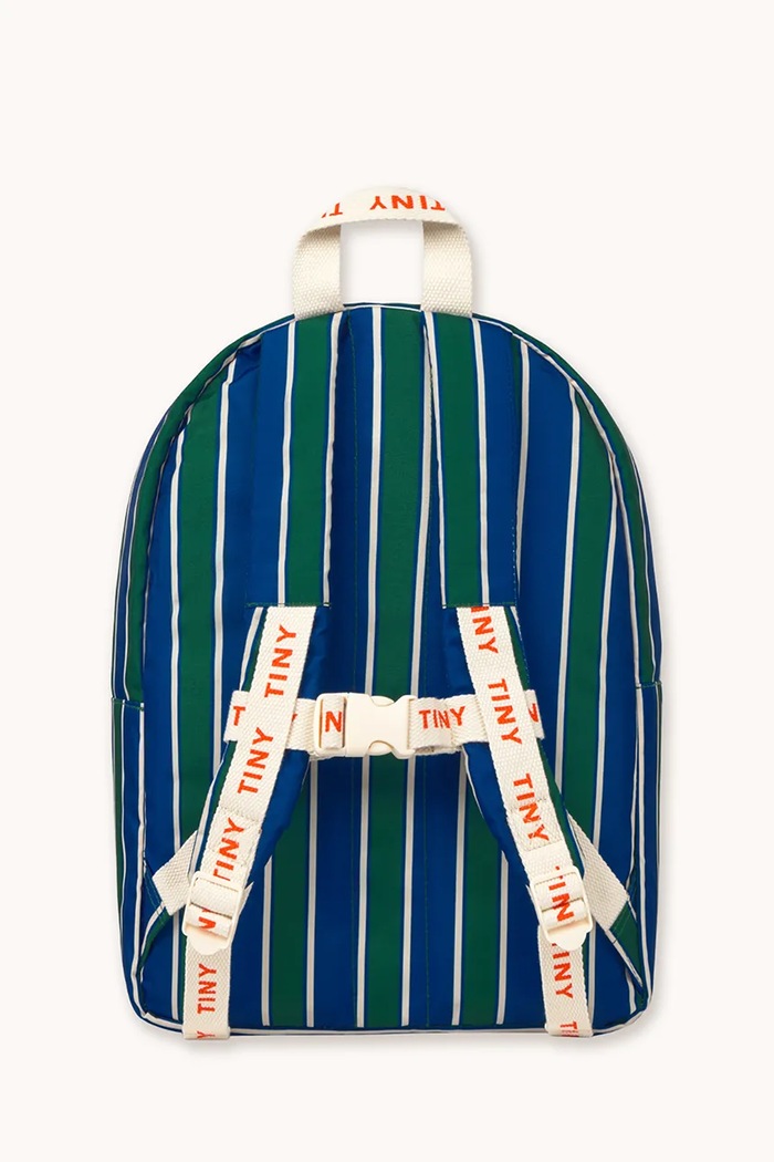 Tinycottons Ghiozdan copii STRIPES BACKPACK AW25.540 albastru AW25