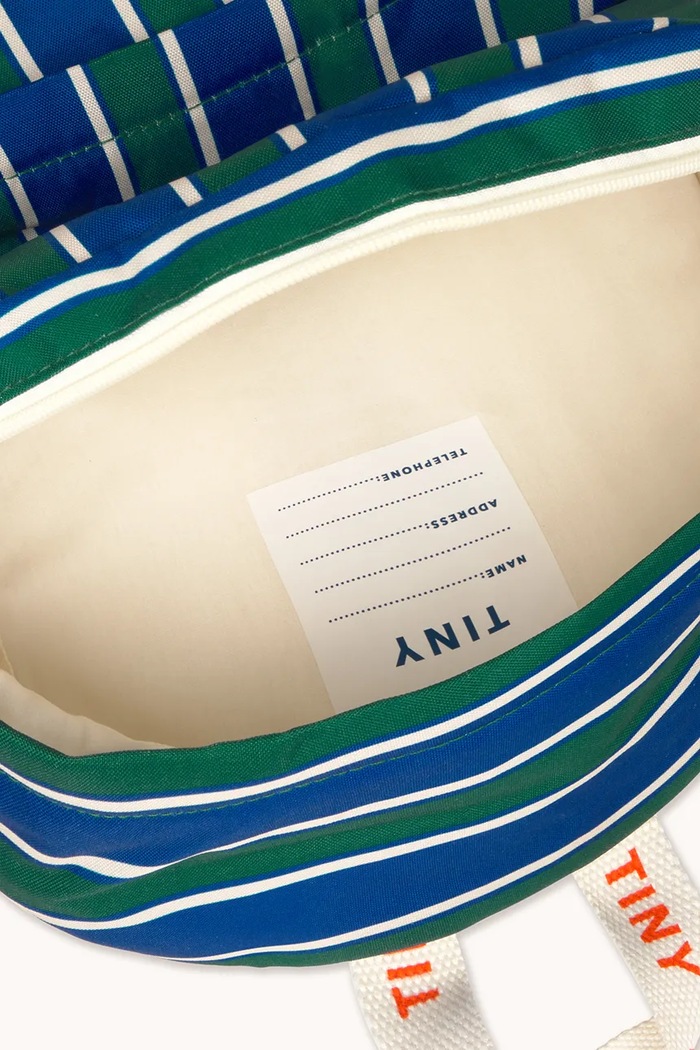 Băieți Tinycottons Ghiozdan copii STRIPES BACKPACK AW25.540 albastru