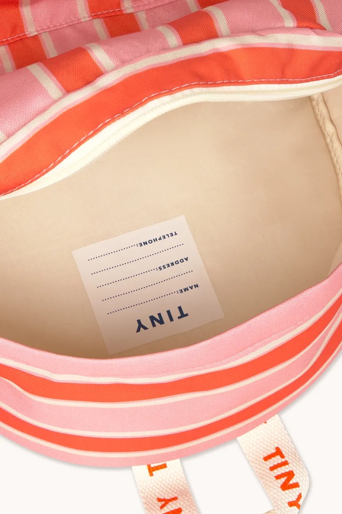 Băieți Tinycottons ghiozdan copii RETRO STRIPES BACKPACK AW25.545 roz
