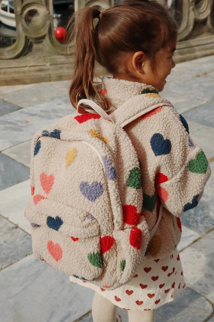 Konges Sløjd Plecak dziecięcy JODY TEDDY BACKPACK GRS beżowy KS103478.9BYA
