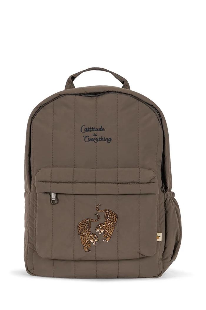 Konges Sløjd Ghiozdan copii JUNO QUILTED BACKPACK MIDI KS103489.9BYA maro AW25