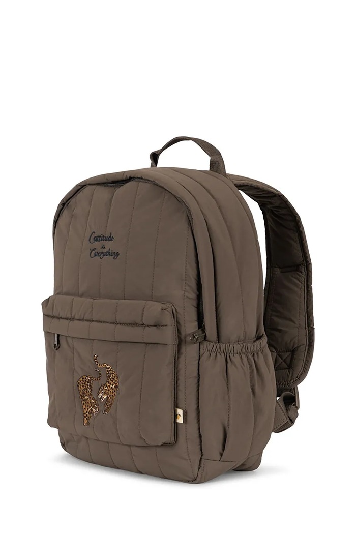 Băieți Konges Sløjd Ghiozdan copii JUNO QUILTED BACKPACK MIDI KS103489.9BYA maro