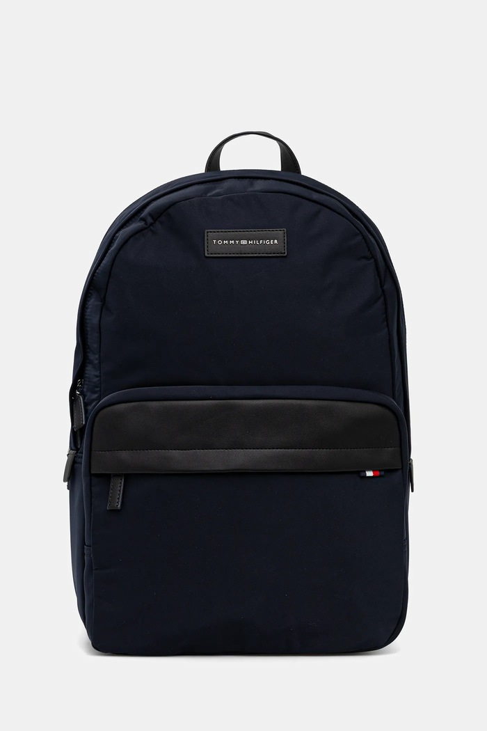 Σακίδιο πλάτης Tommy Hilfiger υφασμάτινο σκούρο μπλε AM0AM13617
