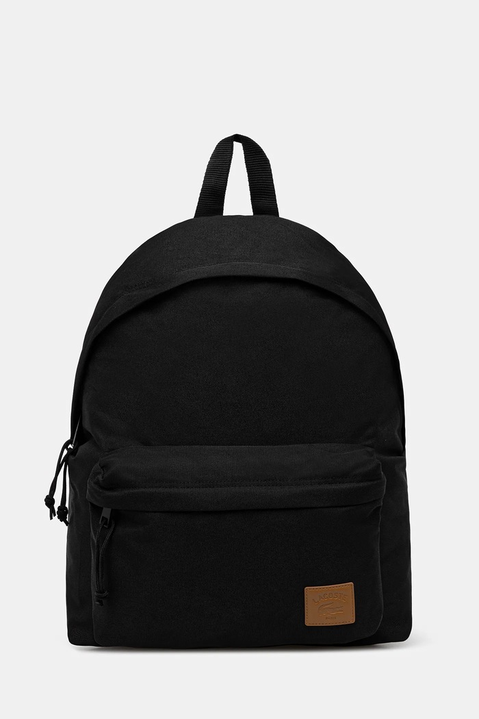 Ruksak Lacoste jednofarebný čierna NU5179ZU