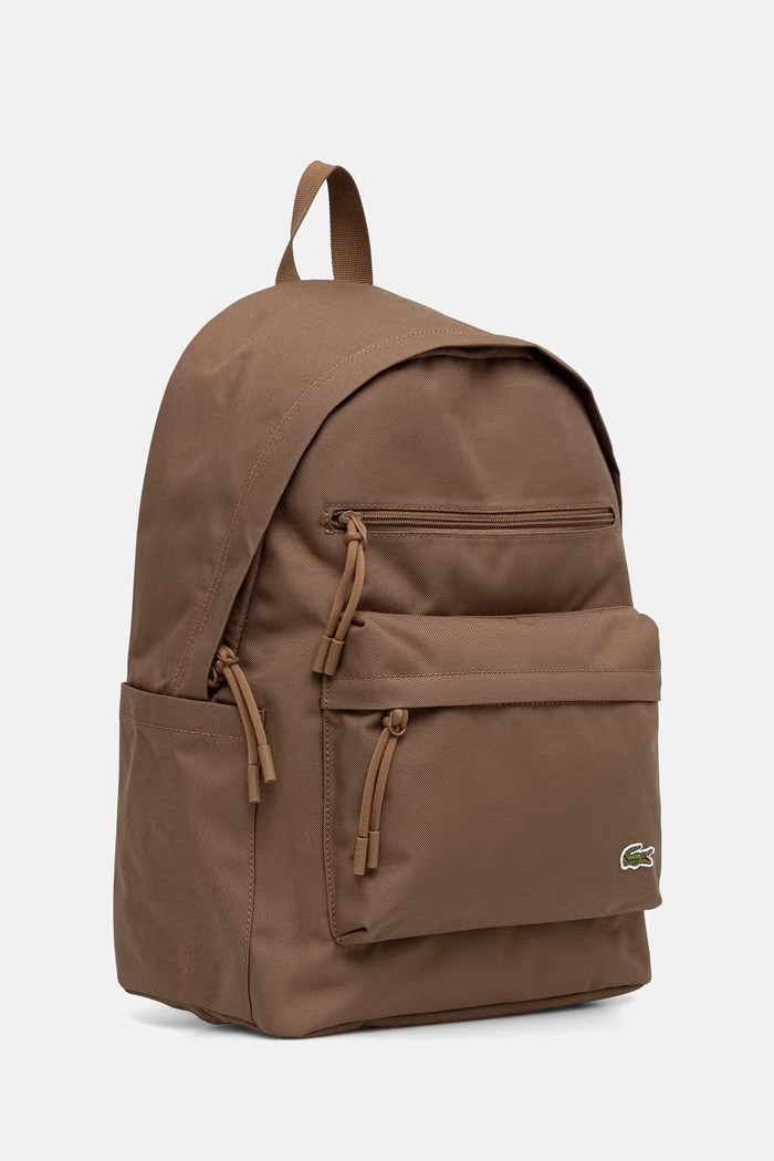 Lacoste plecak miejski NU5180NE brązowy SS26