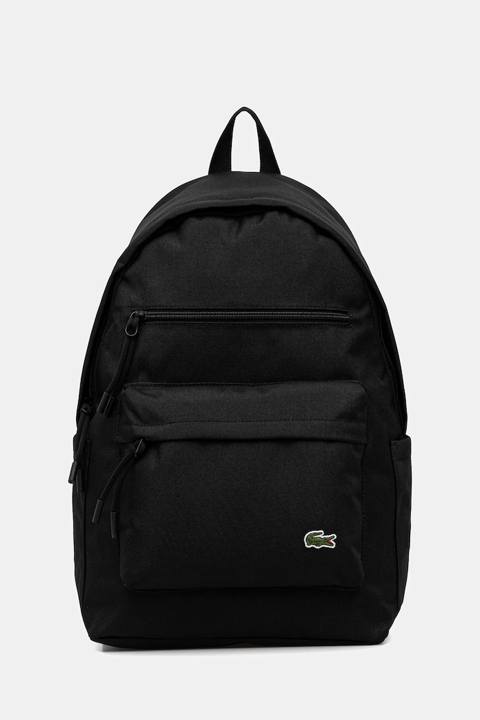 Lacoste plecak miejski tekstylny czarny NU5180NE