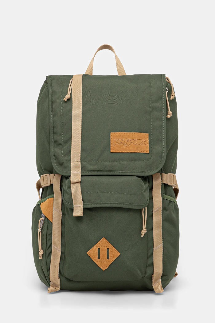 Ruksak Jansport jednofarebný zelená EK0A5BI62T3