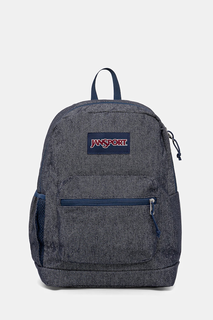 Džínsový batoh Jansport jednofarebný tmavomodrá EK0A5BJ61W0