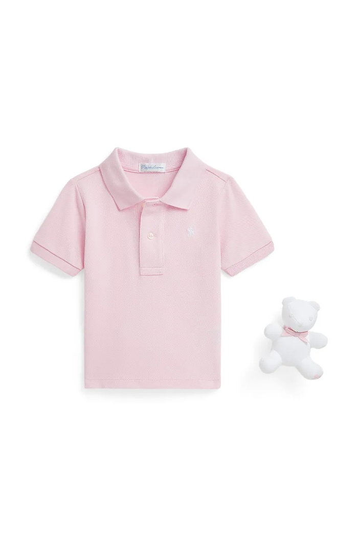 Πόλο Polo Ralph Lauren βαμβάκι ροζ 320940294002