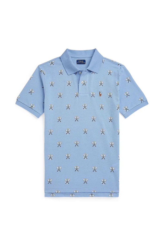 Polo tričko Polo Ralph Lauren bavlna modrá 323971192001