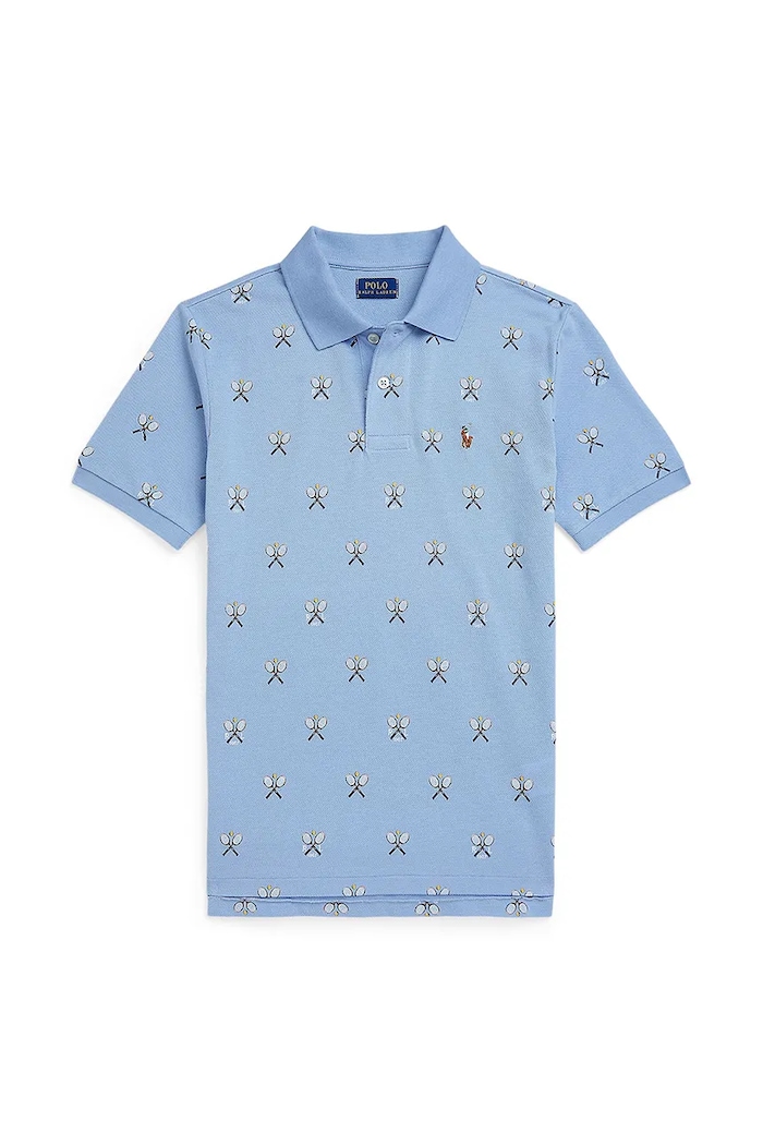 Polo tričko Polo Ralph Lauren bavlna modrá 323971192001