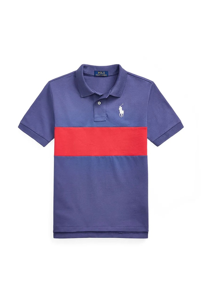 Polo Ralph Lauren poló pamut sötétkék 323971296001