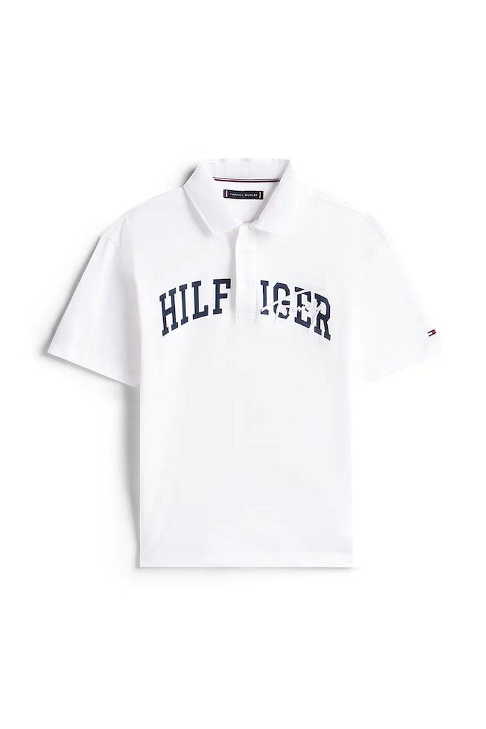 Polo tričko Tommy Hilfiger KB0KB09717.9BYA bílá AW25