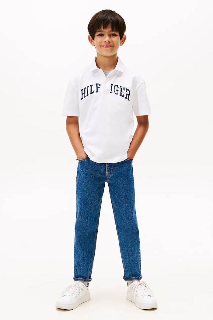 CHLAPEC Polo tričko Tommy Hilfiger KB0KB09717.9BYA bílá