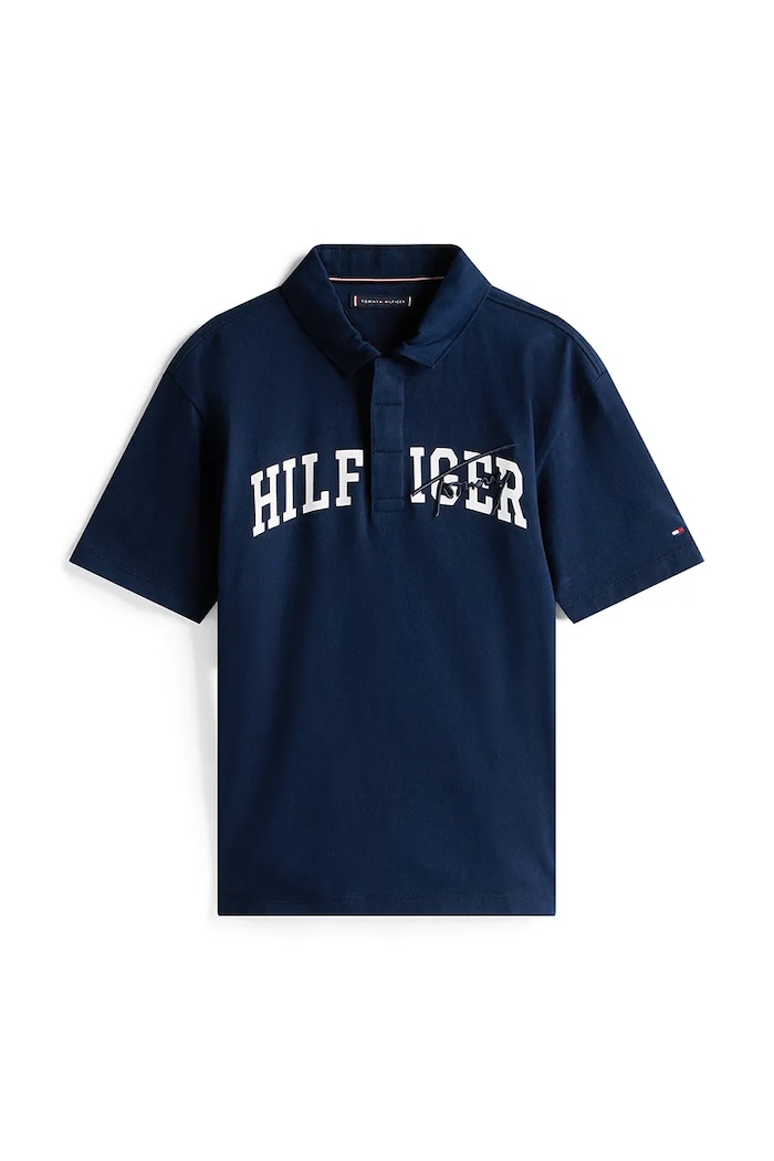 Polo tričko Tommy Hilfiger KB0KB09717.9BYA námořnická modř AW25