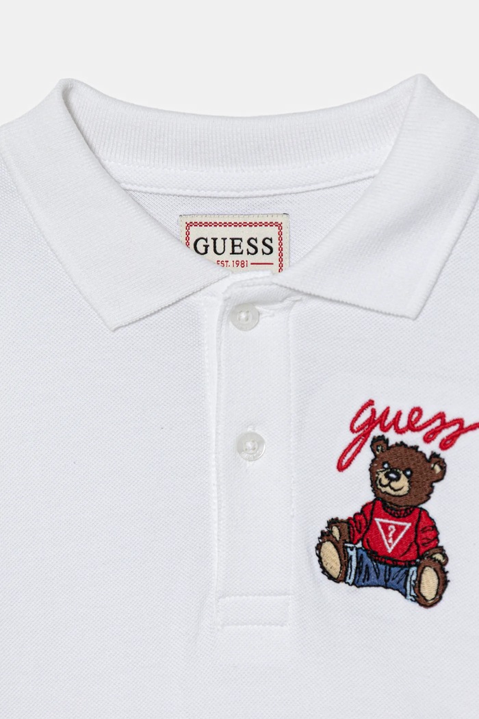 Fiú Guess gyerek pamut hosszú ujjú felső N5YP00.KADZ4.9BYA fehér