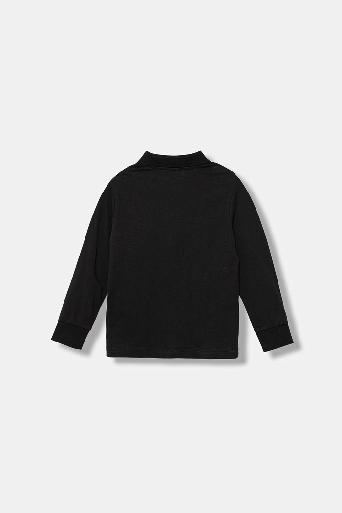 Detská bavlnená košeľa s dlhým rukávom Diesel TAKAO T-SHIRT J02467 čierna AW25