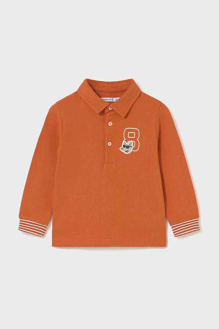 Mayoral polo z kołnierzykiem pomarańczowy 2101.3B.Baby.9BYA