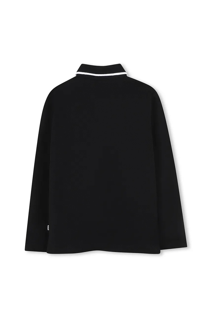 BOSS polo in cotone neonati J52330.102.108 nero AW25