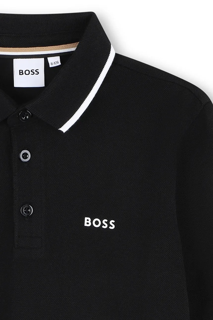 BIMBO BOSS polo in cotone neonati J52330.102.108 nero
