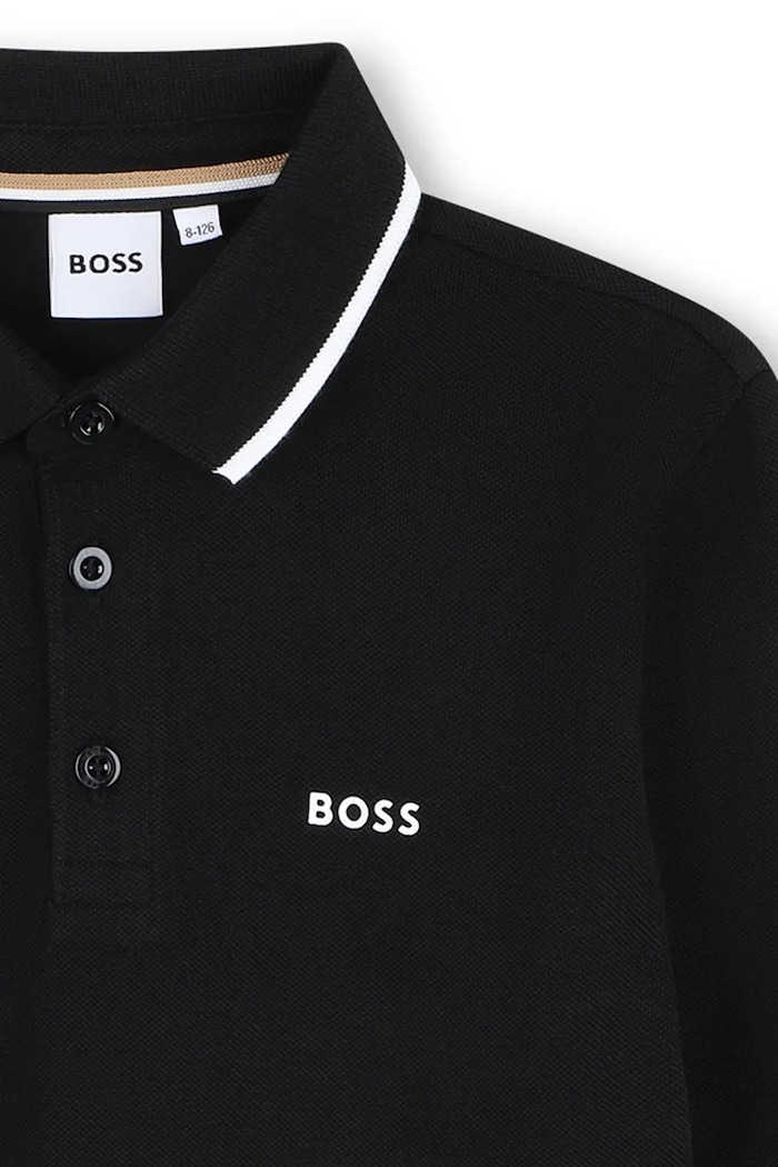 BIMBO BOSS polo in cotone neonati J52330.102.108 nero