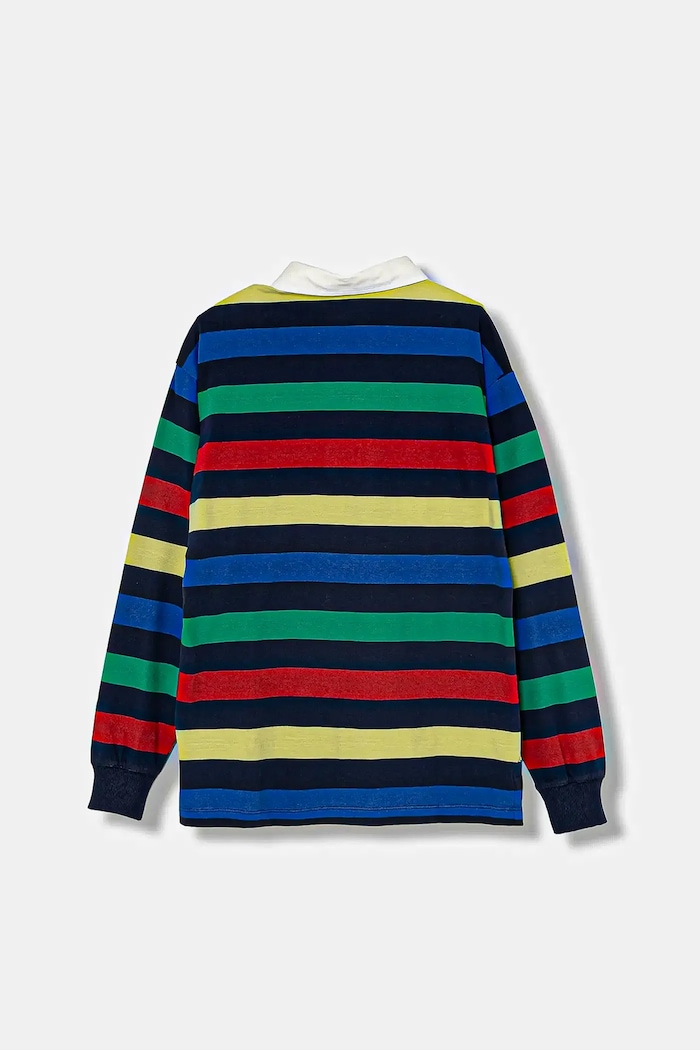 Detská bavlnená polokošeľa United Colors of Benetton 33CKC301X.G.seasonal tmavomodrá AW25