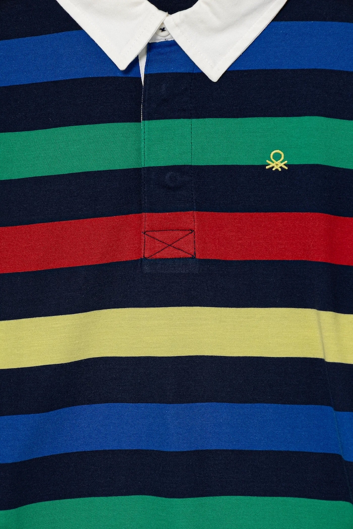 Chlapec Detská bavlnená polokošeľa United Colors of Benetton 33CKC301X.G.seasonal tmavomodrá