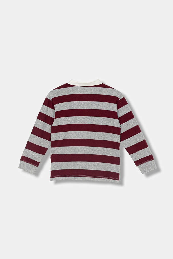 United Colors of Benetton tricouri polo din bumbac pentru copii 33CKG300Z.P.seasonal burgundia AW25