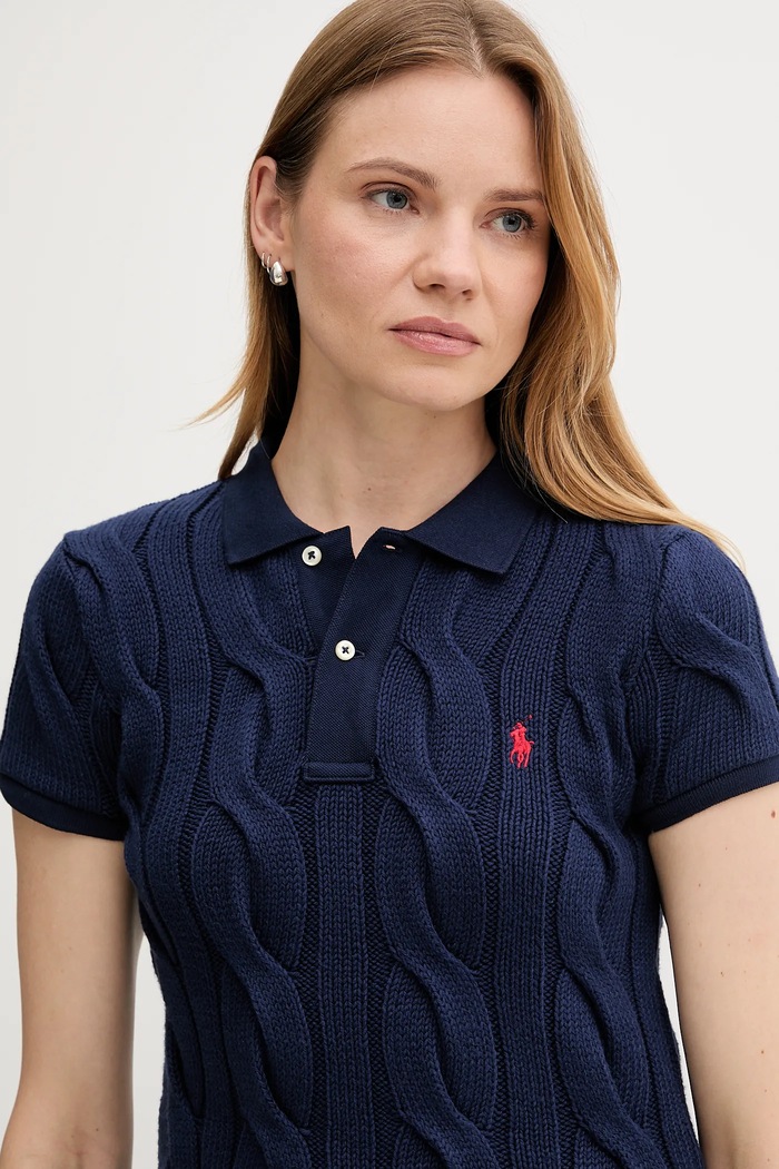Πόλο Polo Ralph Lauren σκούρο μπλε 211971703