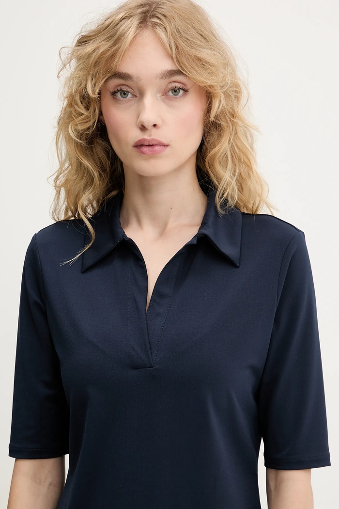 Calvin Klein tricou polo bleumarin LV044C221G