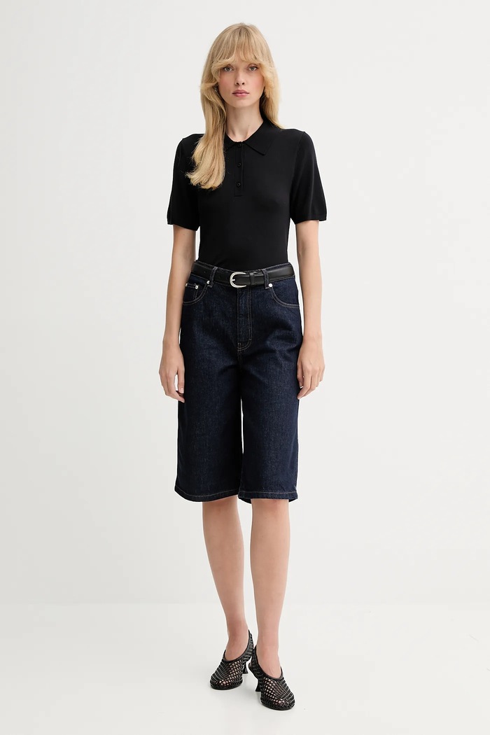 Polo tričko Calvin Klein LV044C341G čierna AW25