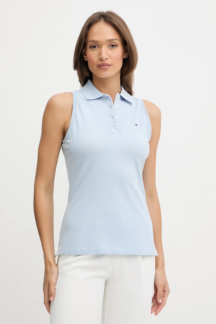 Топ Tommy Hilfiger стандартна син WW0WW46790