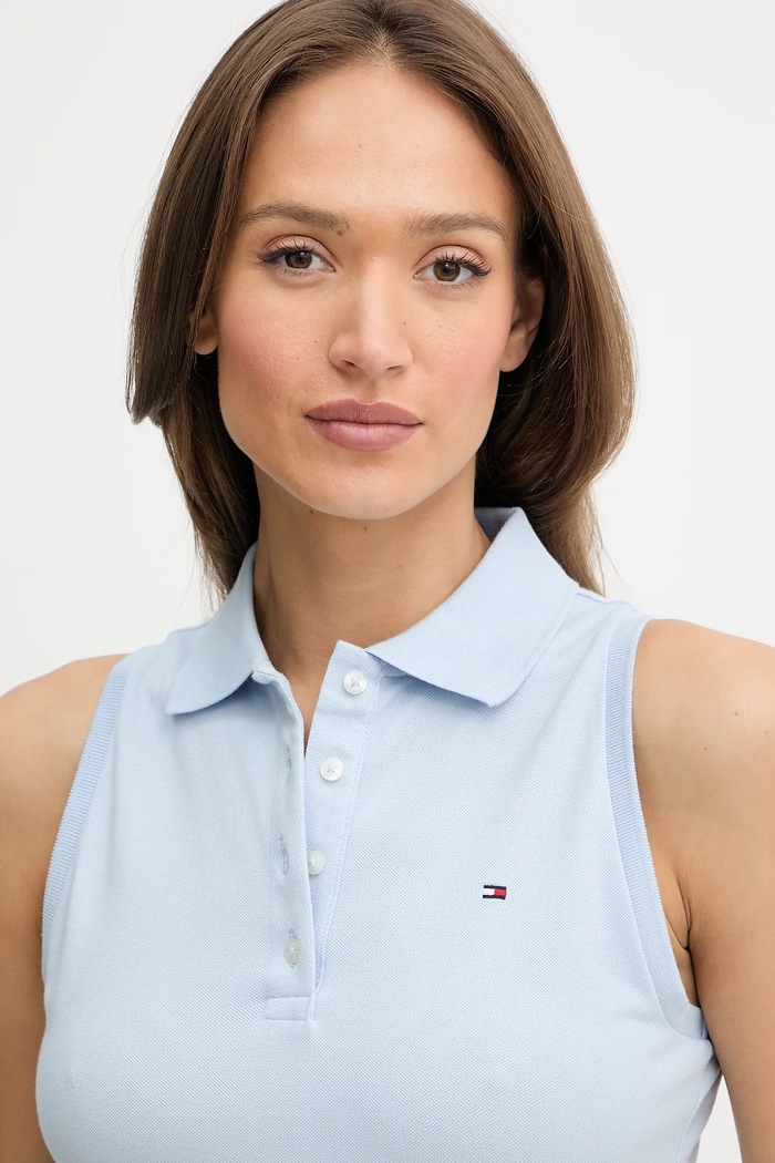 Топ Tommy Hilfiger син WW0WW46790