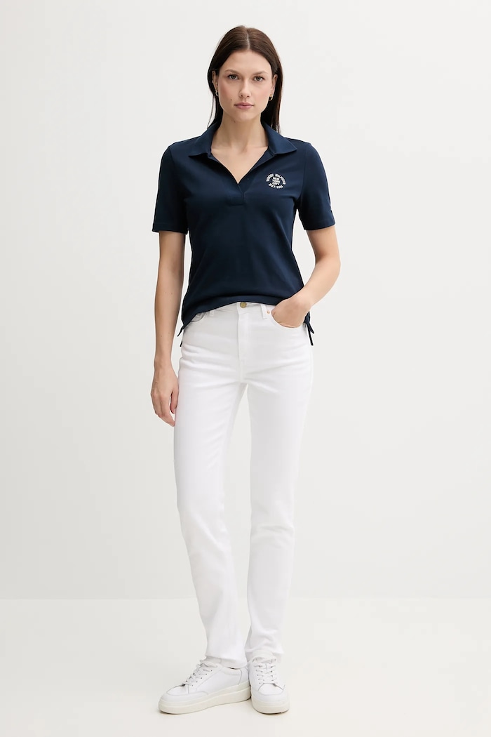 Πόλο Tommy Hilfiger WW0WW45807 σκούρο μπλε AW25
