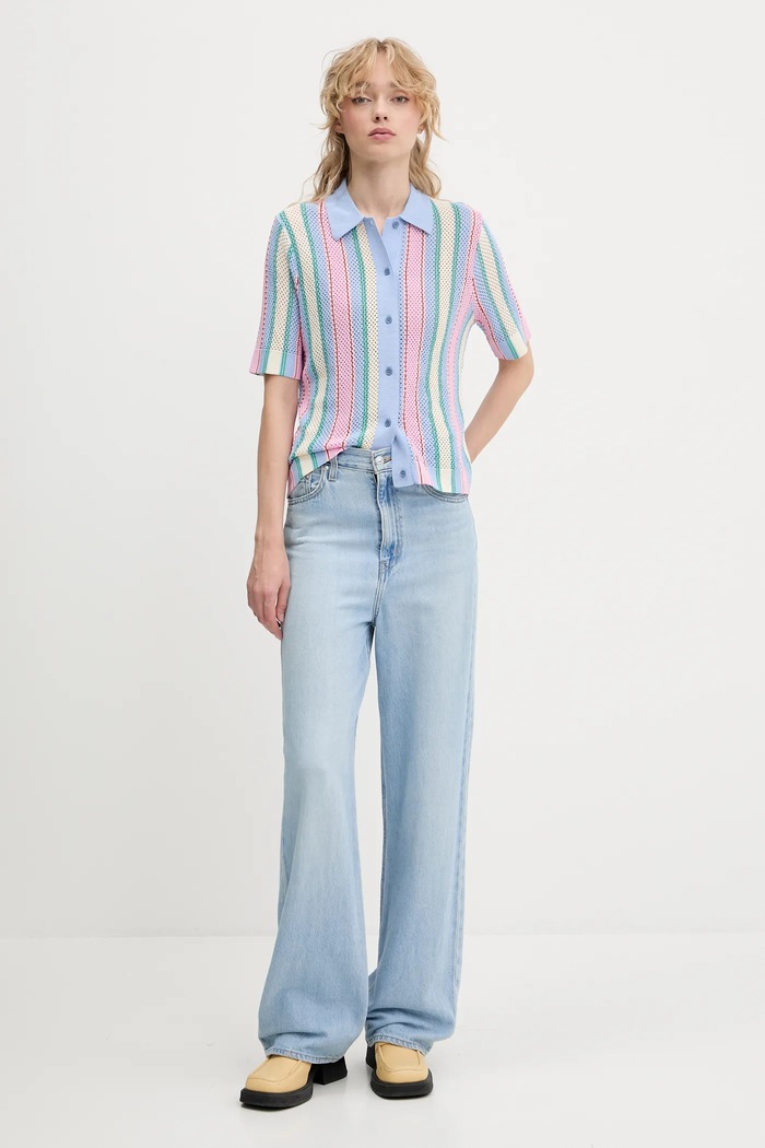 Košeľa Stine Goya SG.PF25.K038.2100 modrá AW25
