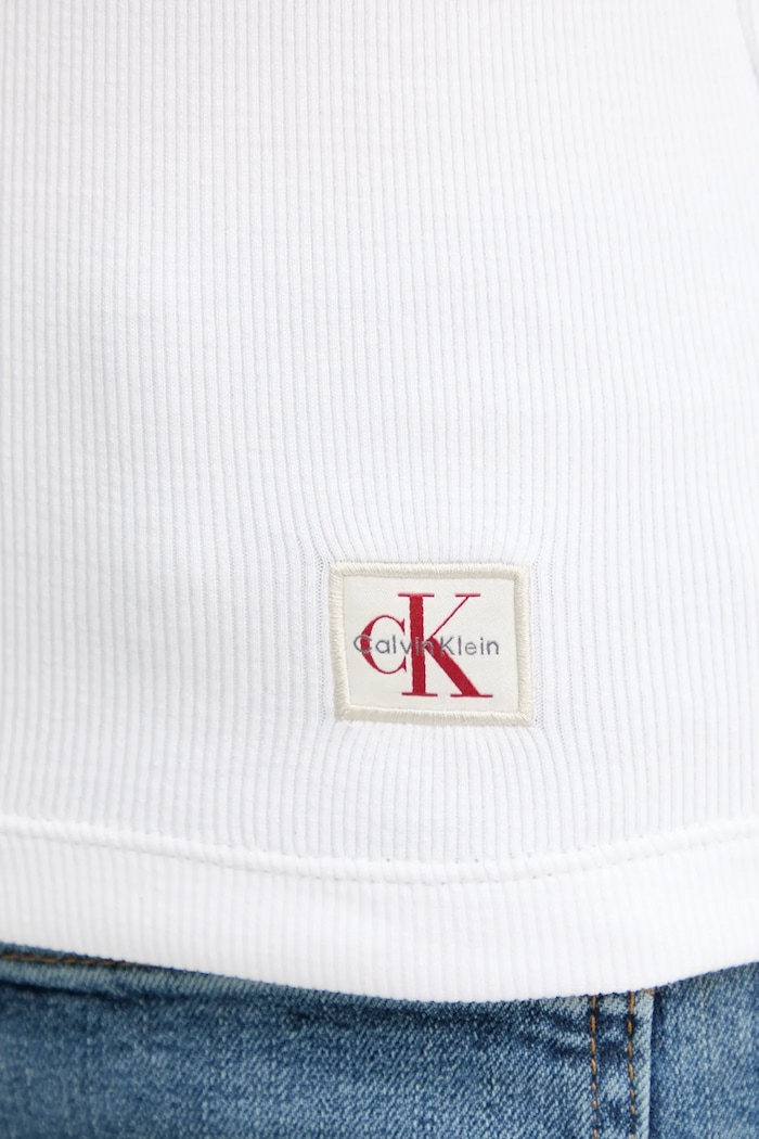 Calvin Klein Jeans tricou polo LV047C907G alb