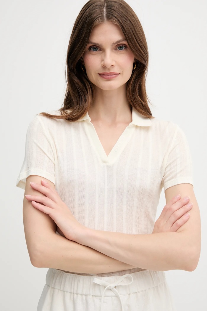 Polo tričko Calvin Klein Jeans béžová LV047C210G
