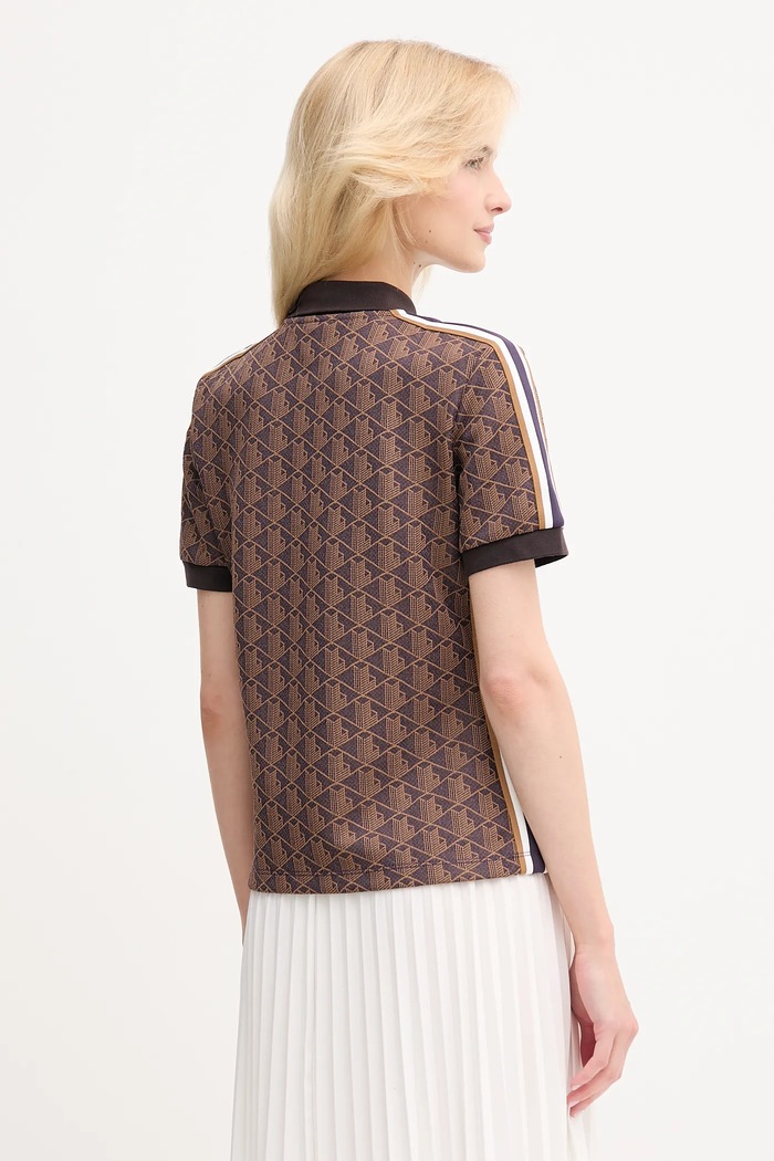 Дрехи Lacoste дамски от памук DF3364 кафяв