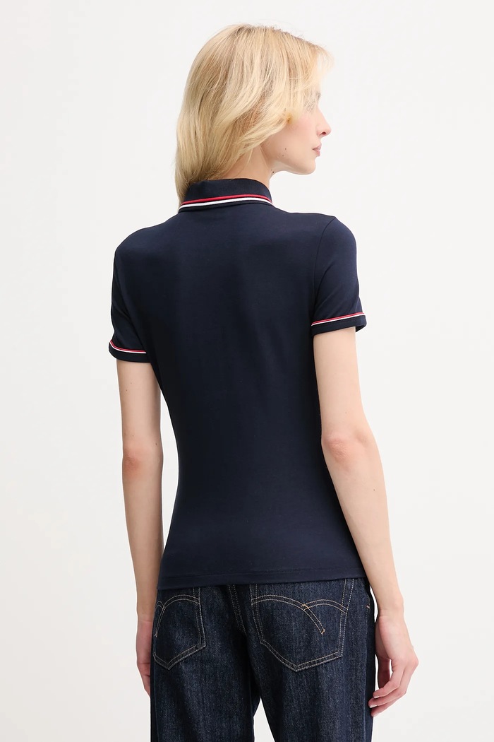 Abbigliamento Lacoste polo con cotone da donna DF5284 blu navy