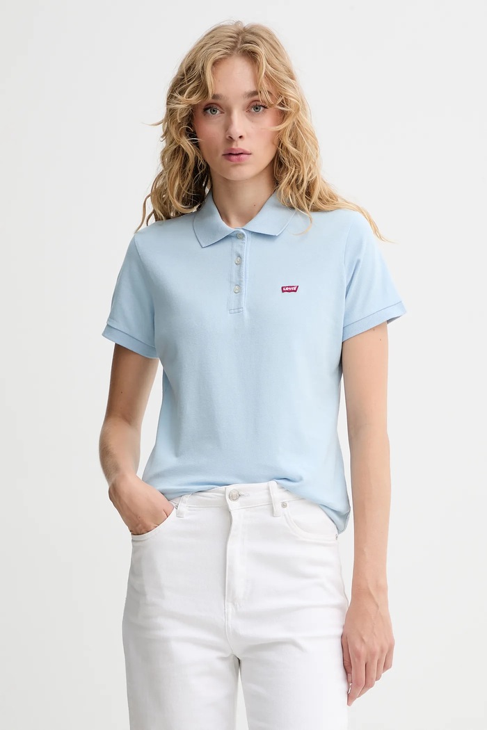Levi's tricou polo imprimeu albastru 001F2.0007