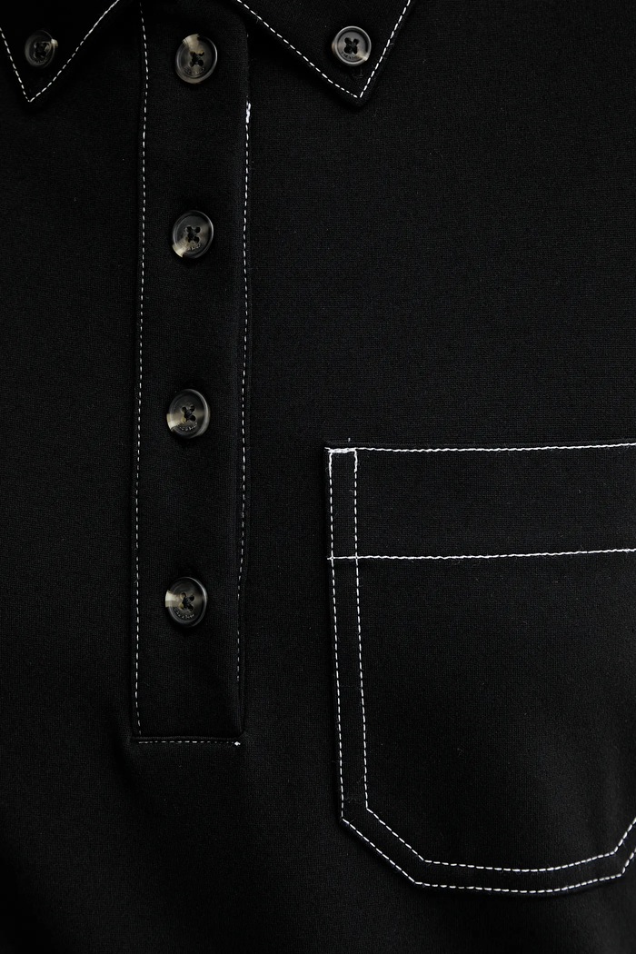 Polo tričko Rag & Bone RE2G25FT1PW čierna