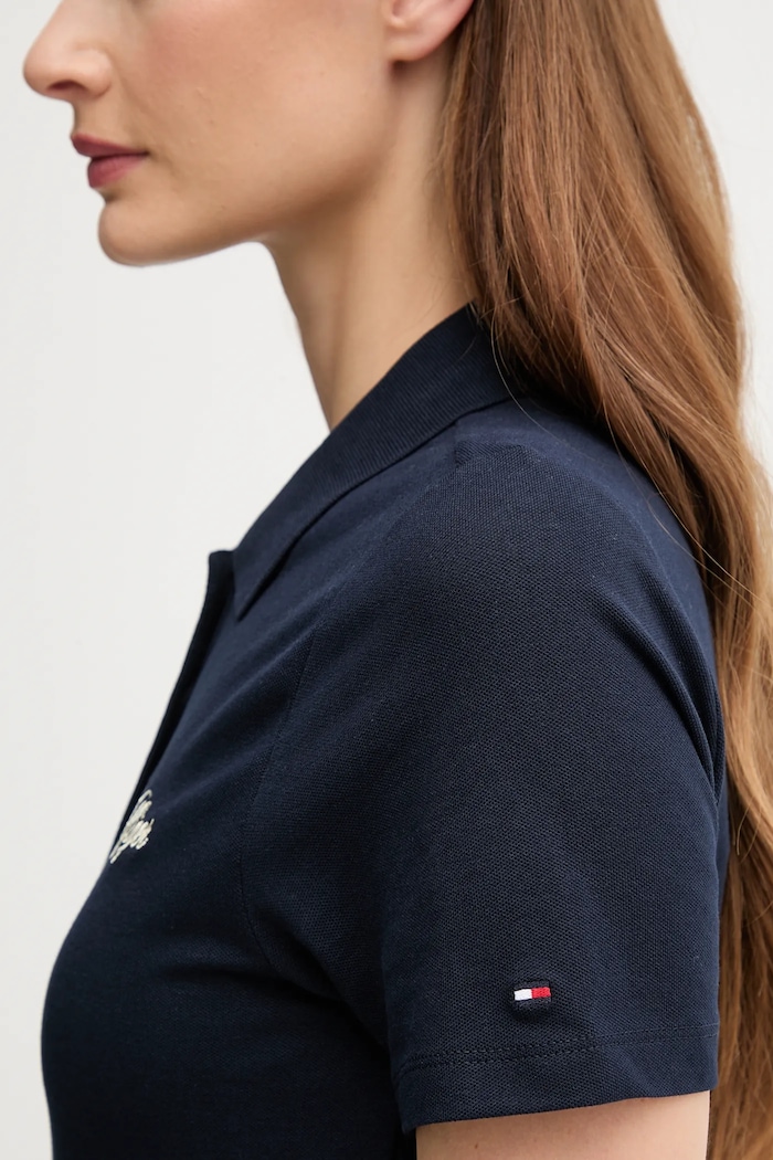 Tommy Hilfiger tricou polo WW0WW47312 bleumarin