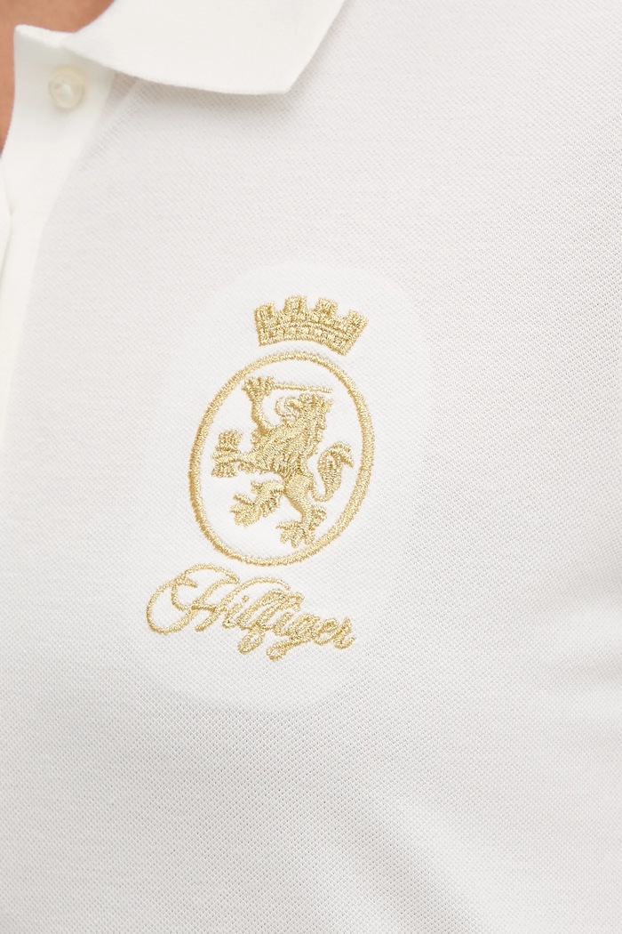 Polo tričko Tommy Hilfiger WW0WW47315 biela