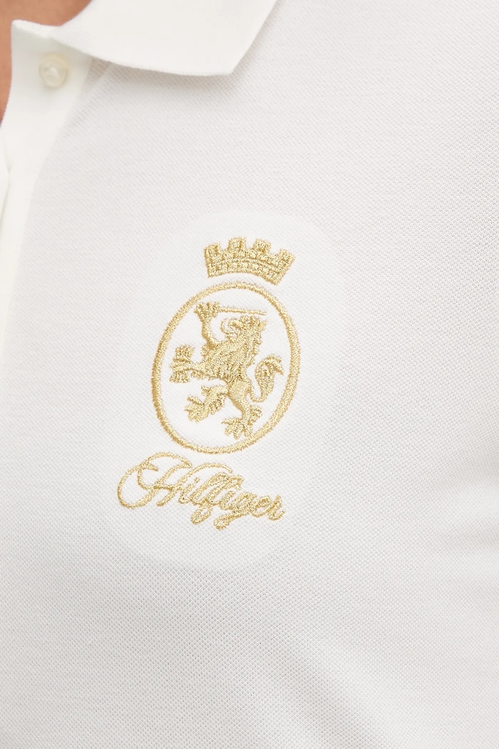Polo tričko Tommy Hilfiger WW0WW47315 biela