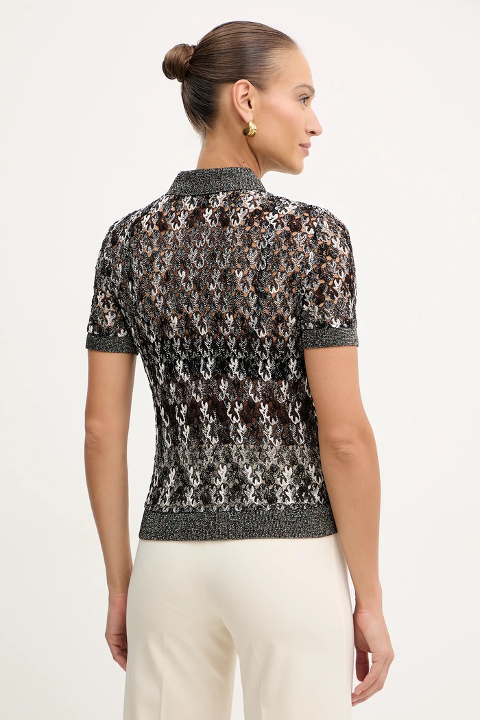 Îmbrăcăminte Missoni tricou polo DS25WN0B.BR012H maro