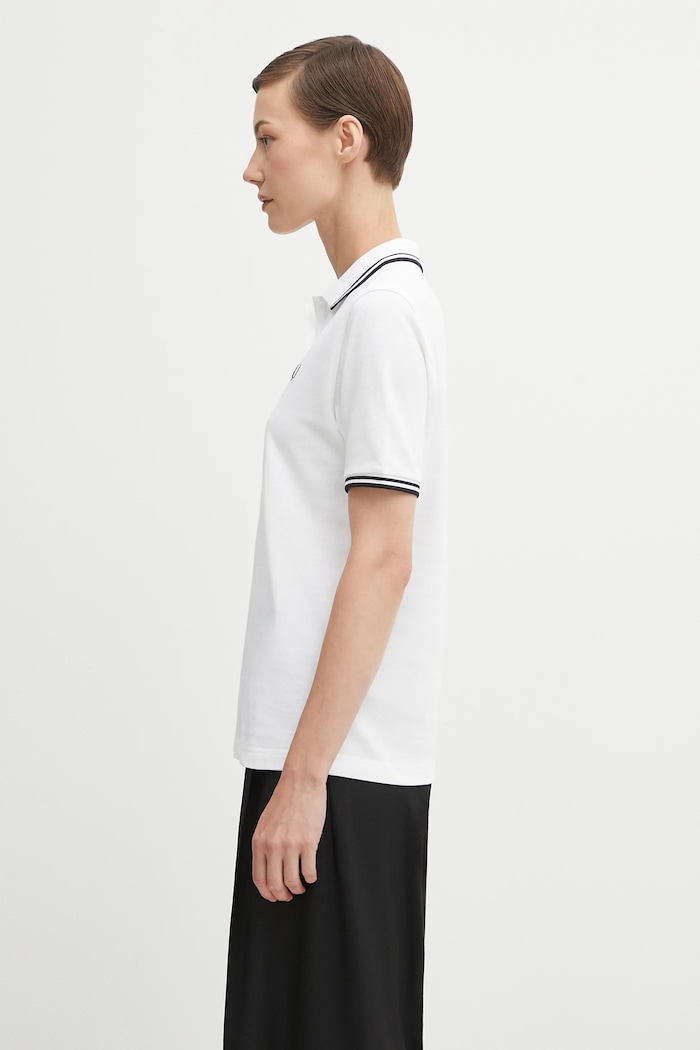 Fred Perry polo bawełniane damskie G3600 beżowy SS26