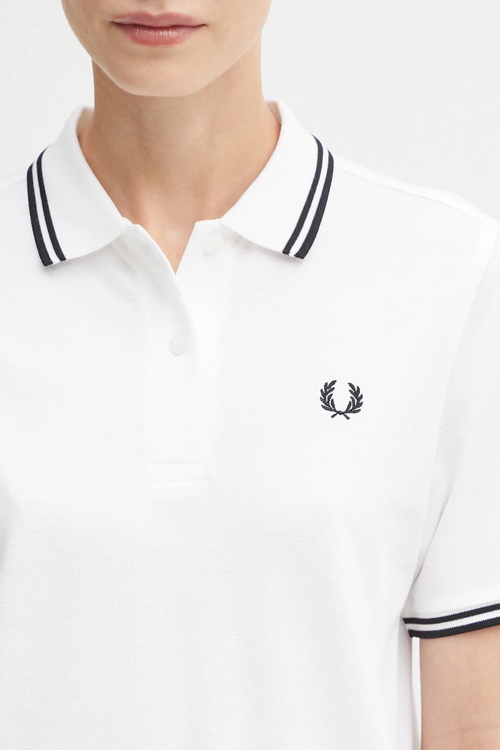 Fred Perry polo bawełniane damskie beżowy G3600