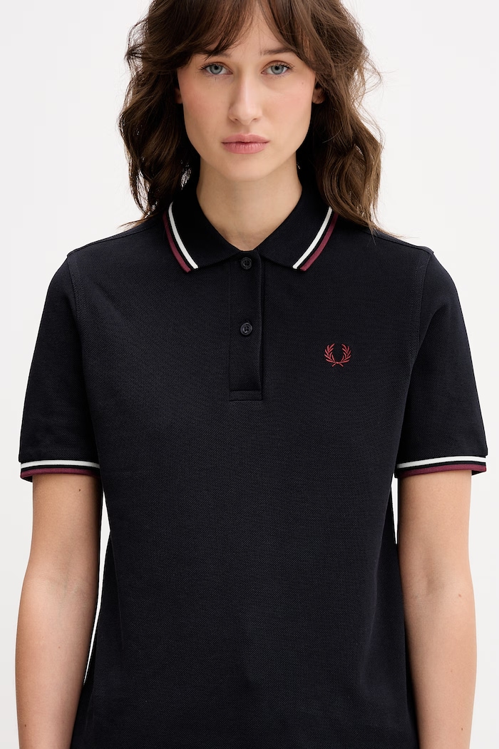 Fred Perry polo tričko dámske bavlnené tmavomodrá G3600
