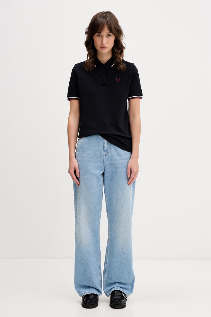 Fred Perry polo tričko bavlnené dámske G3600 tmavomodrá